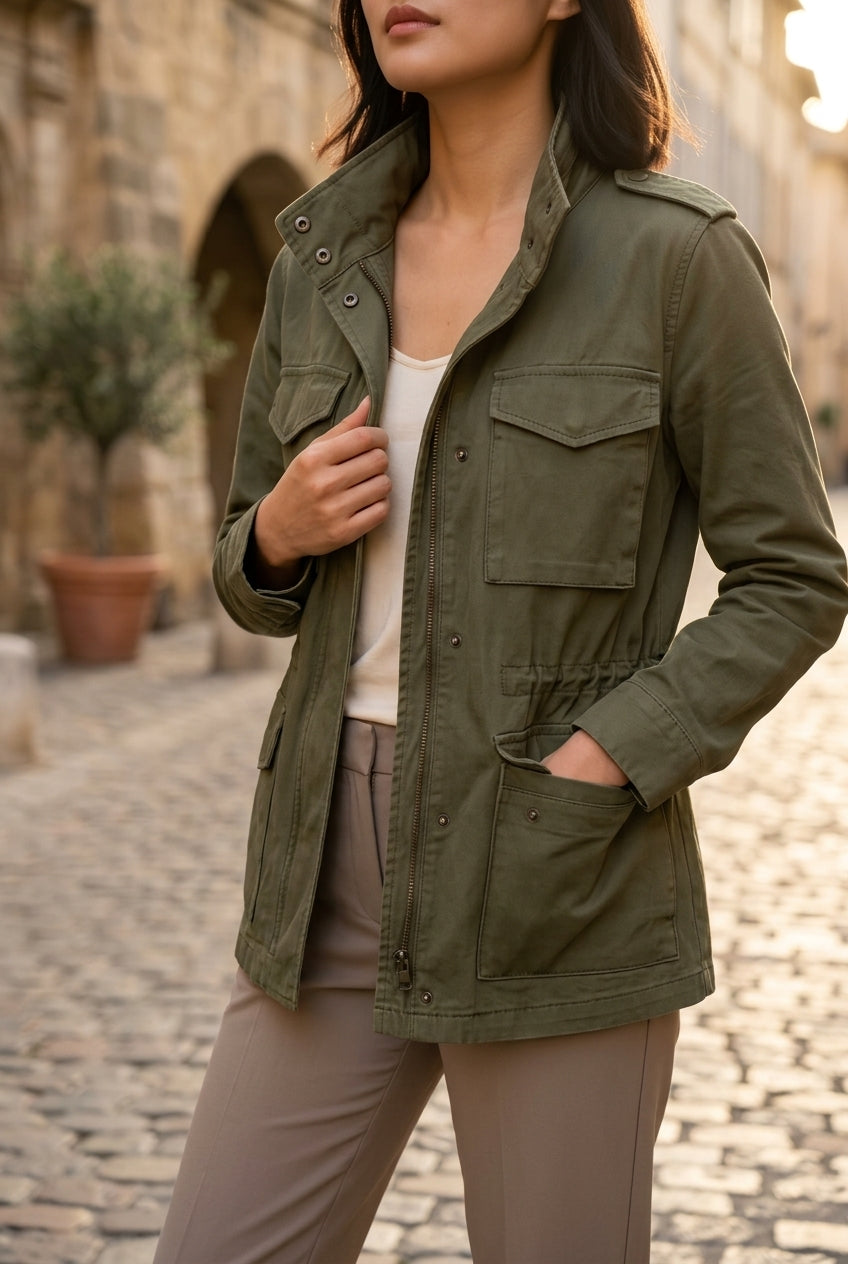 Aida | Utility Drawstring Jacket