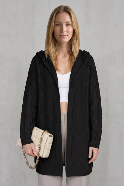 Rina | Extended Hooded Cardigan