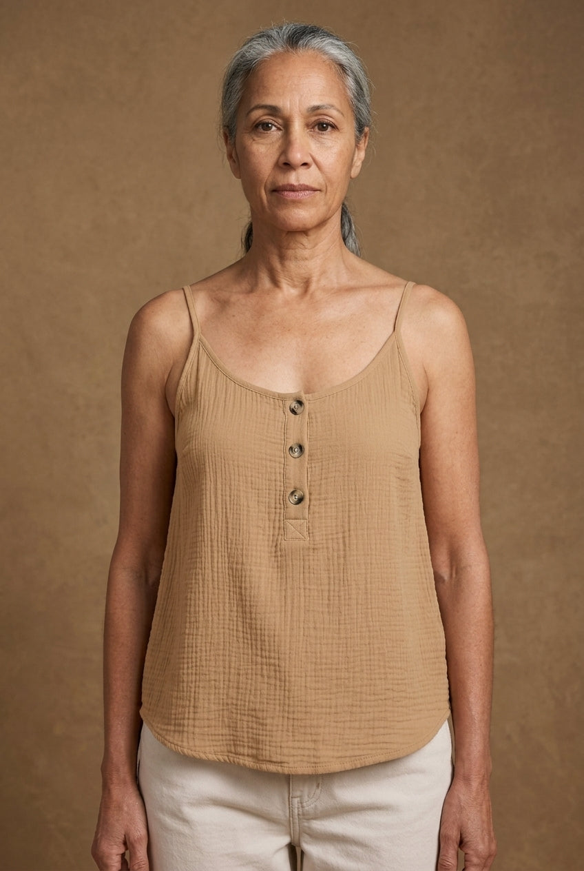 Elegant Button-Front Blouse for Women, Strap Detail Lightweight, for Work, Casual, Date Night & Everyday Wear