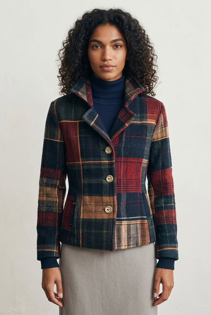 Mabel | Women's Tailored Classic Plaid Jacket