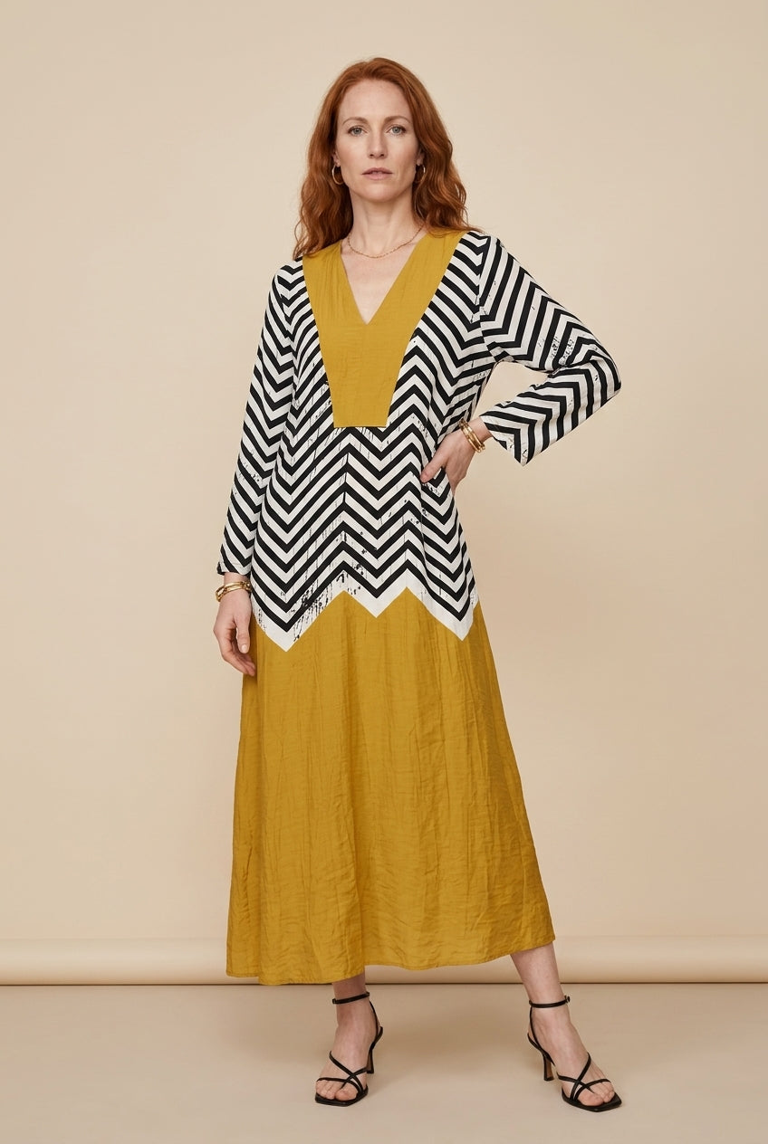 Jehane | Geometric Woven Dress
