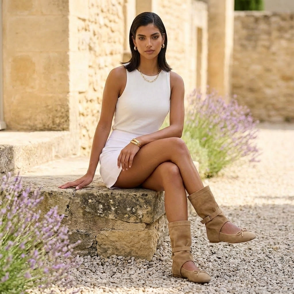Irmya | Slouchy Foldover Ankle Boots