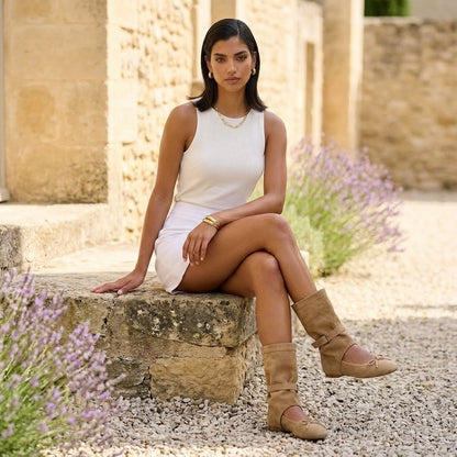 Irmya | Slouchy Foldover Ankle Boots