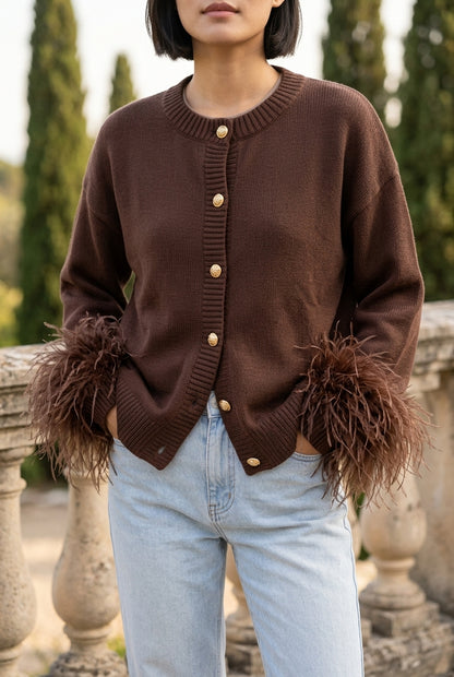 Onlyn | Loose Knit Button Cardigan