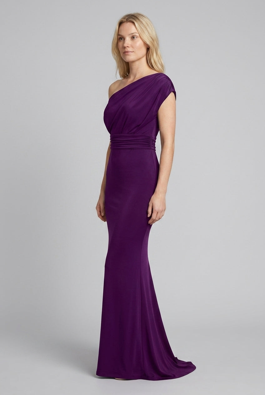 Elegant Off-Shoulder Evening Dress for Women, Bodycon Floor-Length Formal Gown, for Weddings, Galas & Special Events