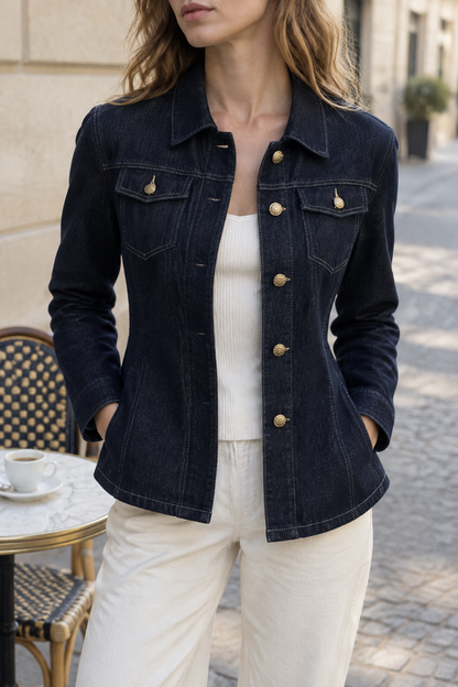 Anara | Vintage Patchwork Denim Jacket