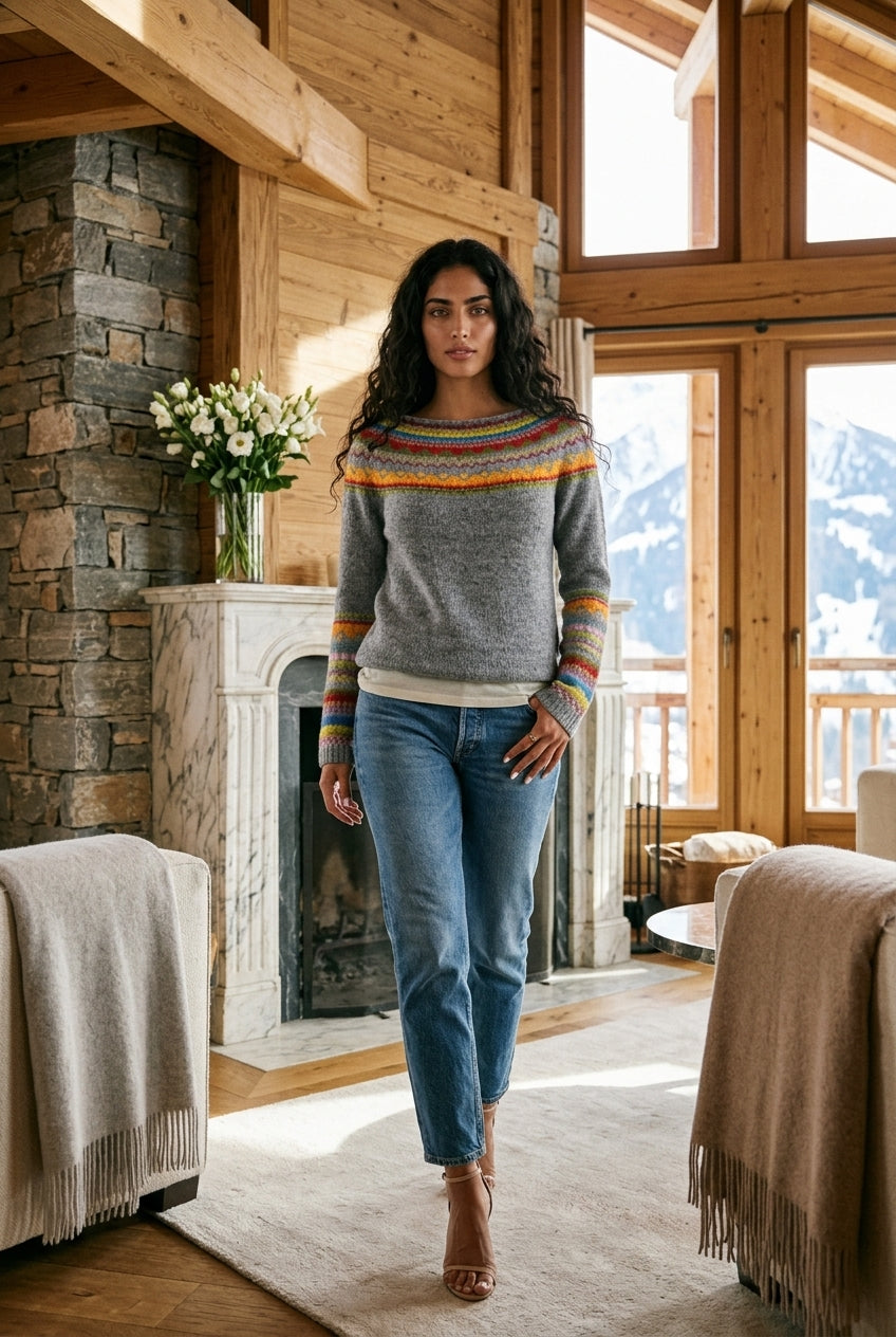 Eirlys Vesper | Ribbed Crew Neck Sweater