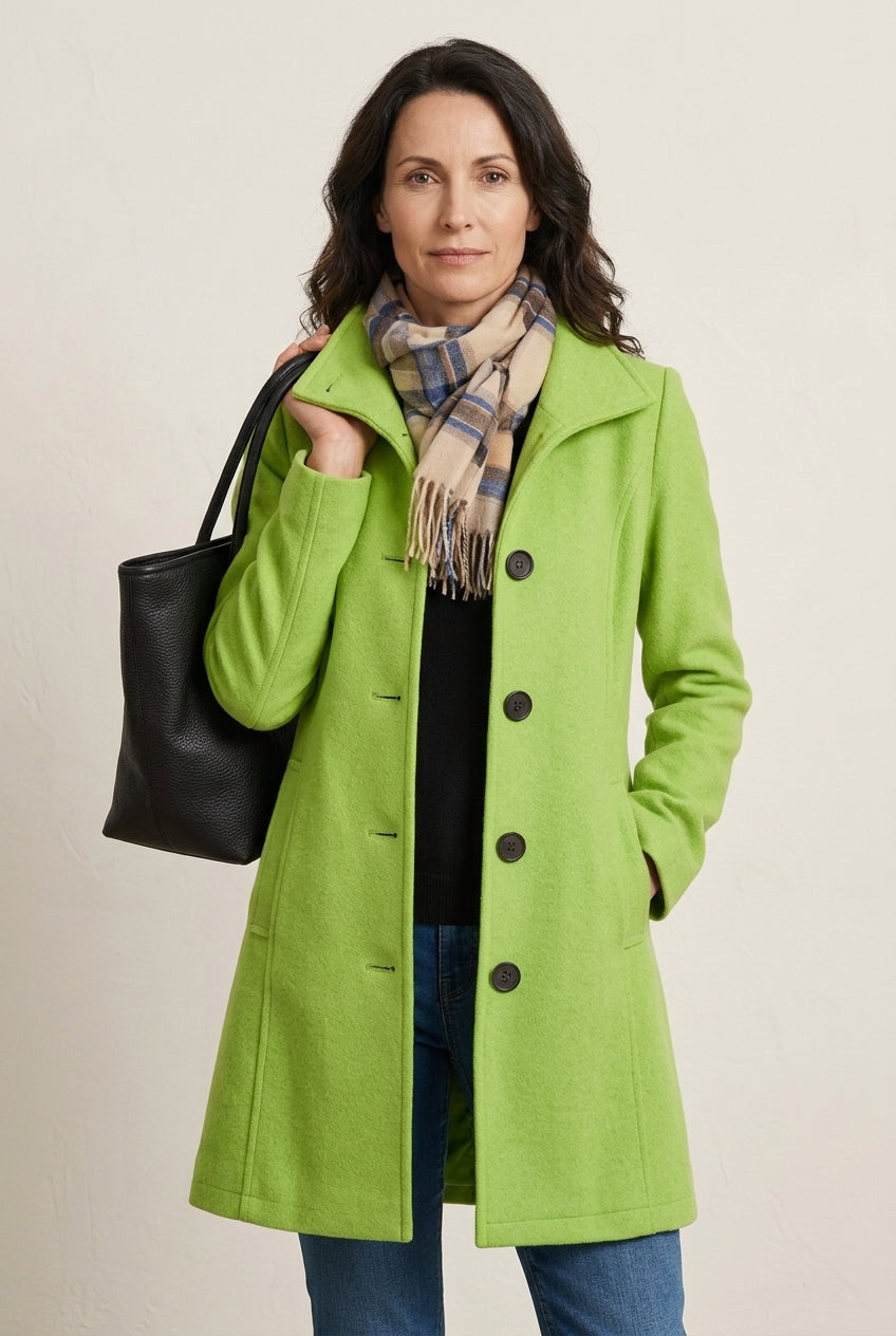 Hana | Women's Flattering Longline Coat with Pockets