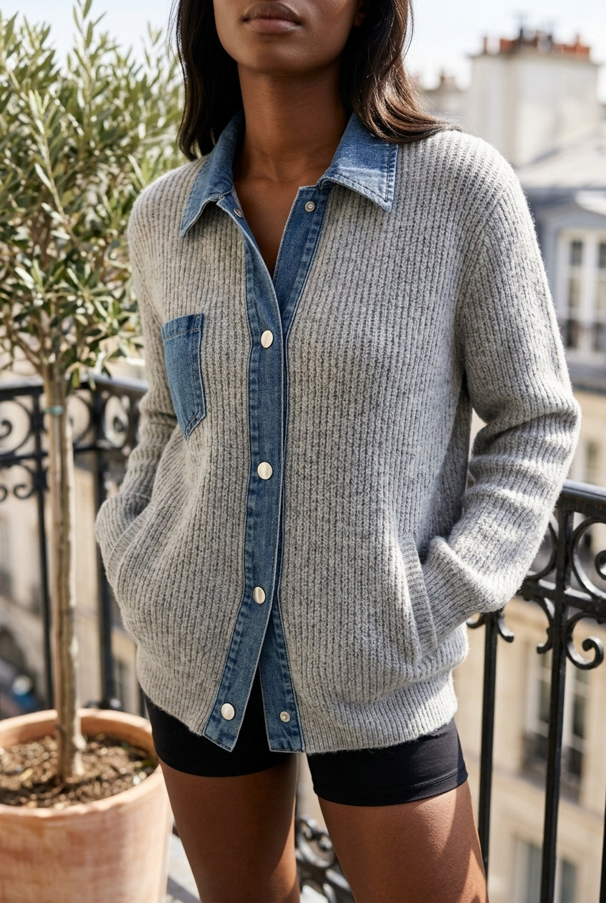 Echlyn | Patchwork Cotton Cardigan