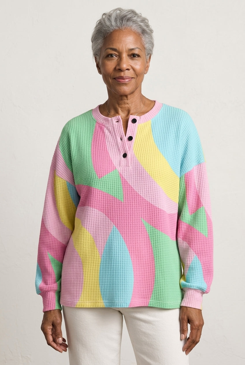 Ysolde Ivy | Colorblock Ribbed Knit Sweater