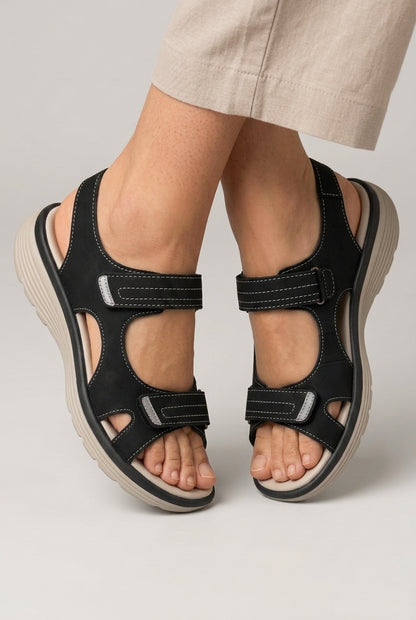 Orthopaedic Sandals for Women, Cushioned Supportive Arch Alignment Anti-Slip Sole, for Walking, Everyday Wear, Comfort &