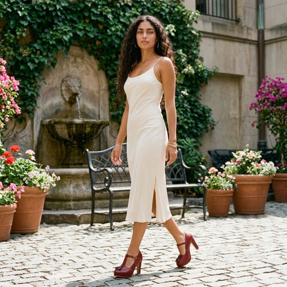 Ingrid Emmeline | Tassel Block Heel Pump