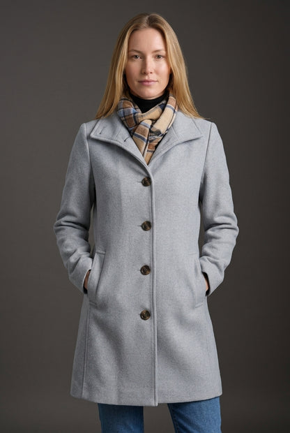 Hana | Women's Flattering Longline Coat with Pockets