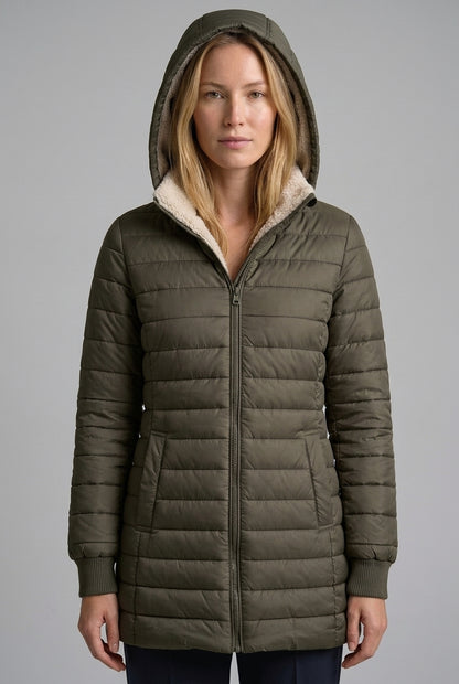 Cleo | Women's Sherpa-Lined Structured Winter Coat