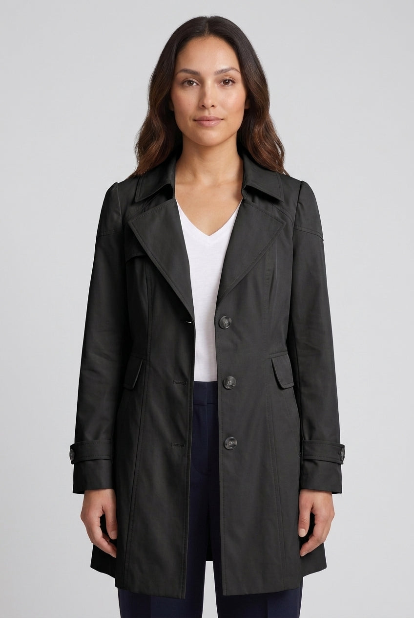 Hila | Women's Everyday Water-Resistant Tailored Rain Coat with Pockets