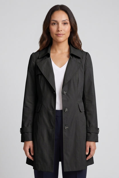 Hila | Women's Everyday Water-Resistant Tailored Rain Coat with Pockets
