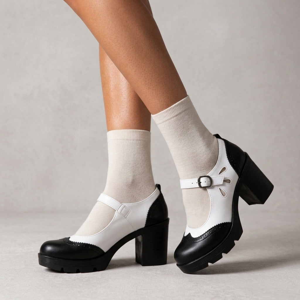 Ysabelle | Perforated Brogue Loafers