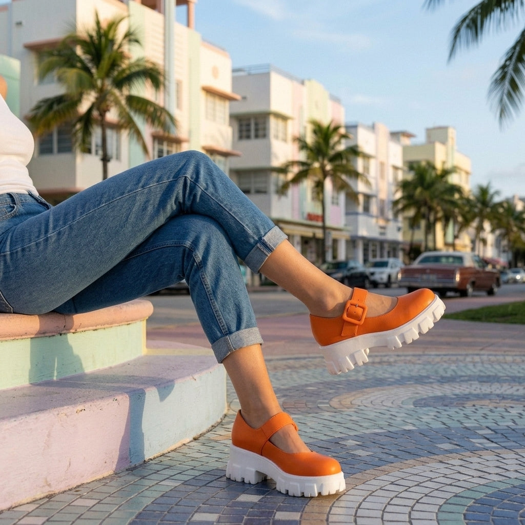 Marjolaine | Mary Jane Platform Heels