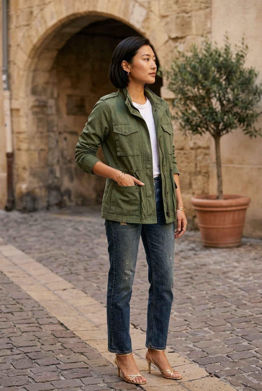 Aida | Utility Drawstring Jacket