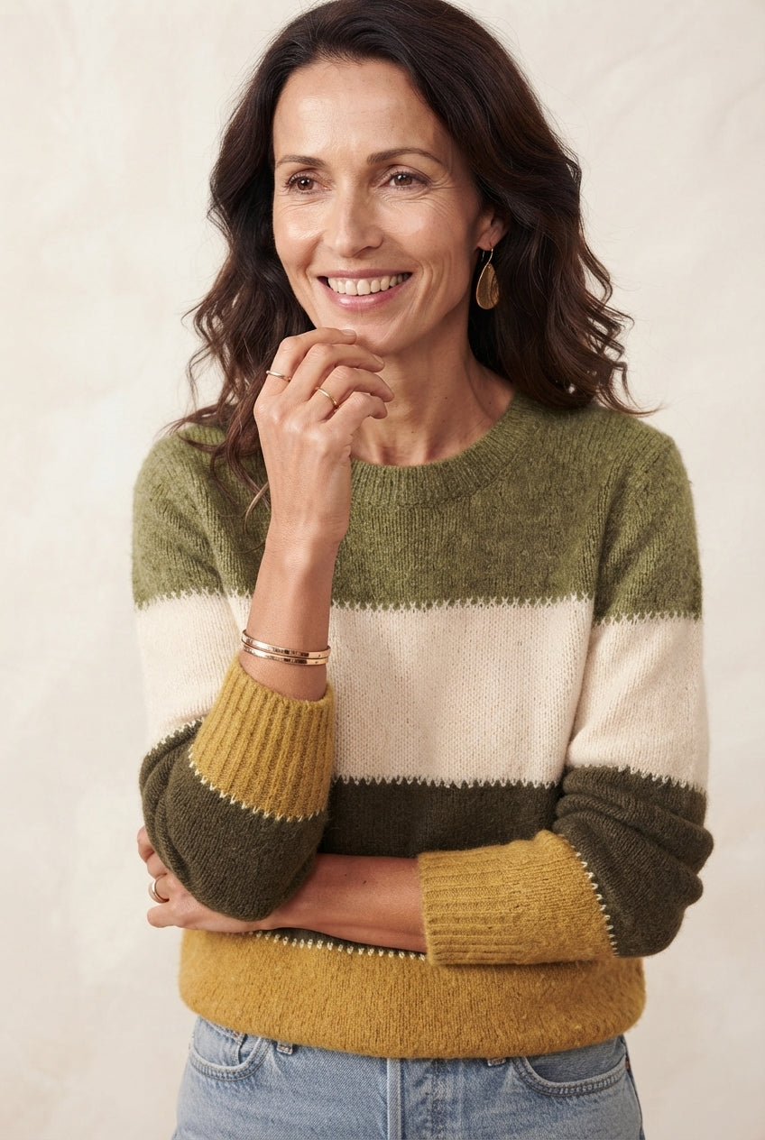 Freya | Retro Chic Knit Pullover