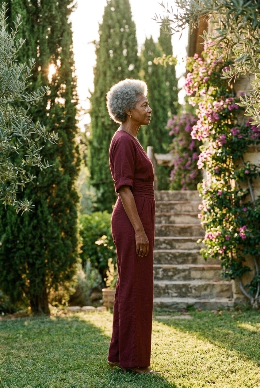 Cassandra | Wrap Wide-Leg Jumpsuit