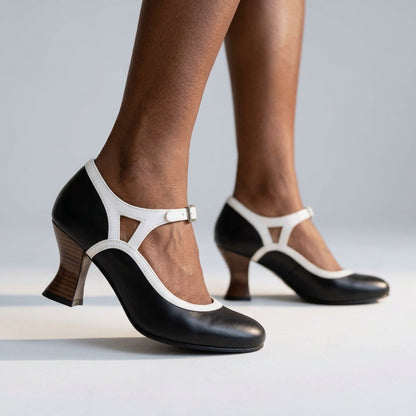 Melisande | Buckle Strap Loafer Heel