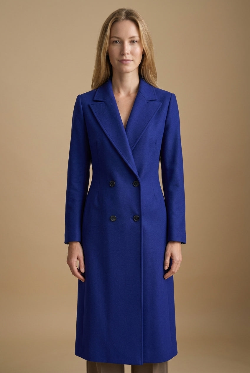 Mari | Women's Longline Winter Trench Coat with Pockets and Adjustable Belt