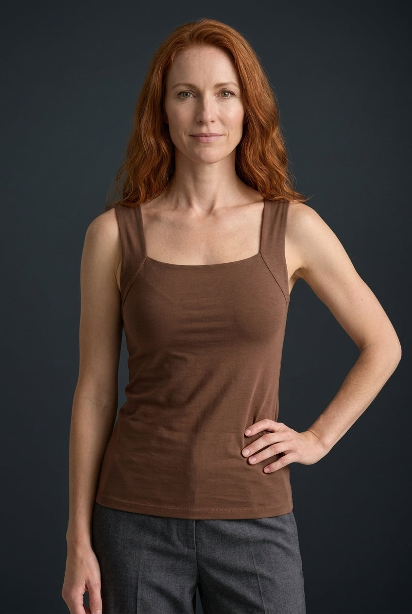 Comfortable Bra Tank Top for Women, Built-In Support Soft Breathable, for Summer, Everyday Wear & Casual