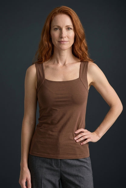 Comfortable Bra Tank Top for Women, Built-In Support Soft Breathable, for Summer, Everyday Wear & Casual