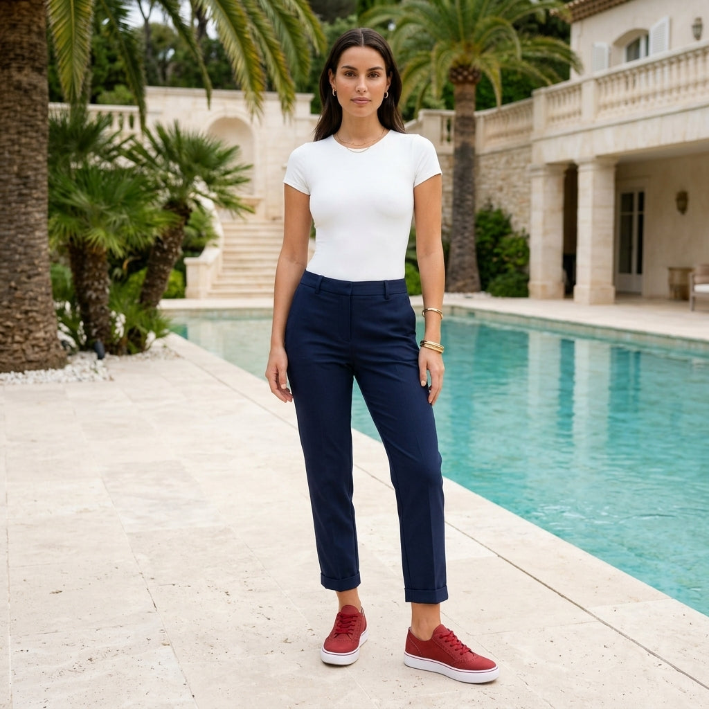 Kefira Arden | Leather Brogue Low-Top Sneaker