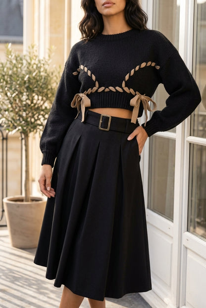 Larya | Knit Two-Piece Sweater Set