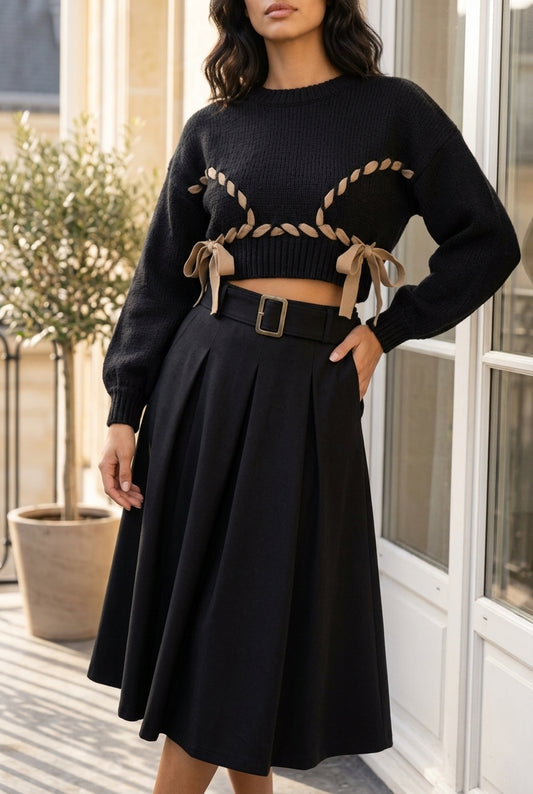 Larya | Knit Two-Piece Sweater Set