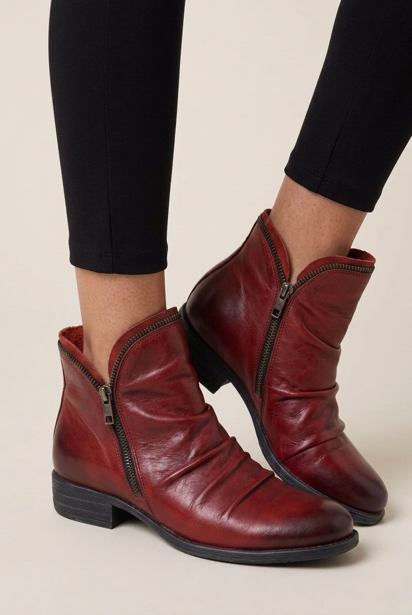 Supportive Orthopedic Ankle Boots for Women, Cushioned Insole Structured Heel, for Work, Everyday & Casual Wear