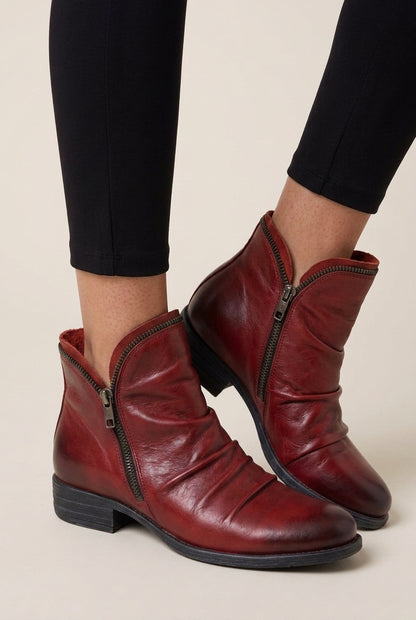 Supportive Orthopedic Ankle Boots for Women, Cushioned Insole Structured Heel, for Work, Everyday & Casual Wear