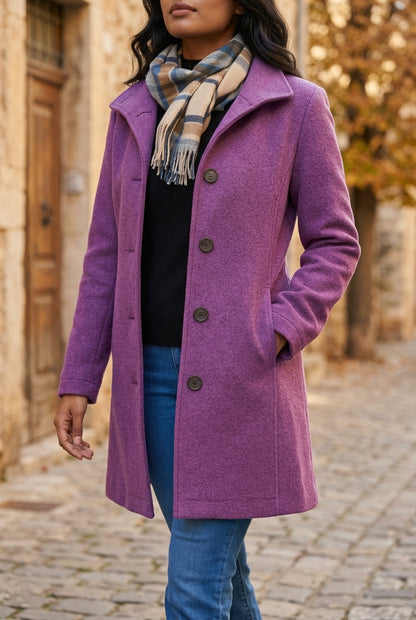 Grear | Button-Front Wool-Blend Coat