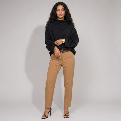 Zita | Oversized Funnel Neck Sweater