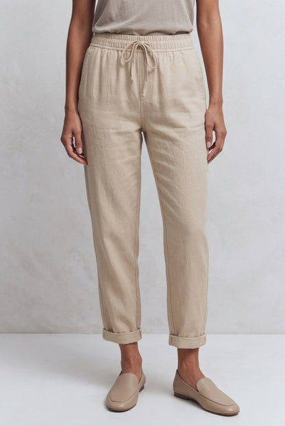 Relaxed Breathable Stretch Pants for Women, Lightweight Flexible Trousers for Work, Casual, Travel & Everyday Wear