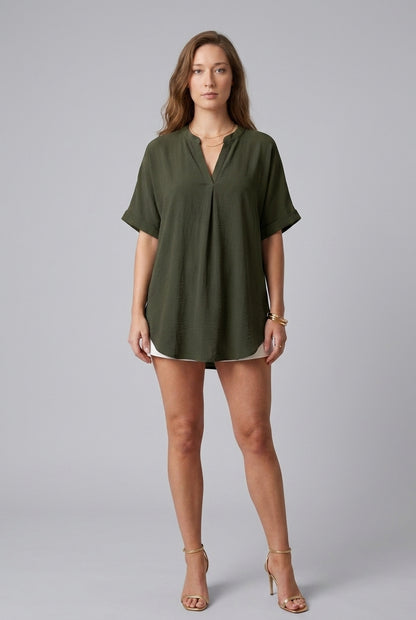 Fernanda | V-Neck Mid Sleeve Blouse