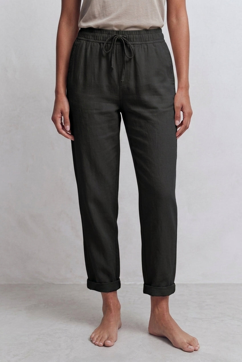 Relaxed Breathable Stretch Pants for Women, Lightweight Flexible Trousers for Work, Casual, Travel & Everyday Wear