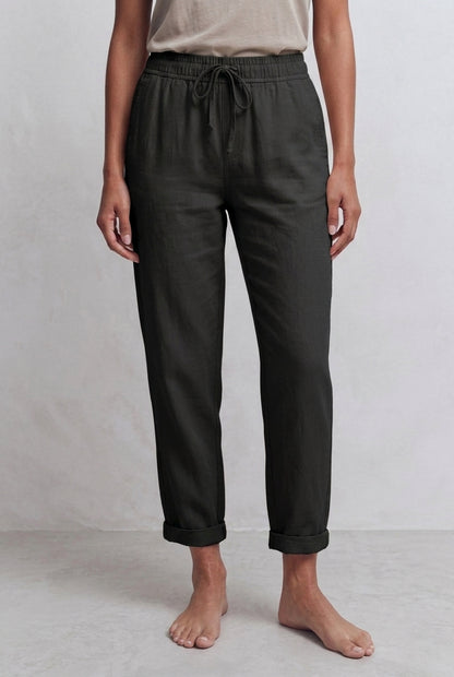 Relaxed Breathable Stretch Pants for Women, Lightweight Flexible Trousers for Work, Casual, Travel & Everyday Wear