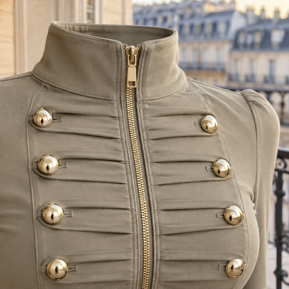 Orlyn | Stand Collar Zip Cardigan Jacket