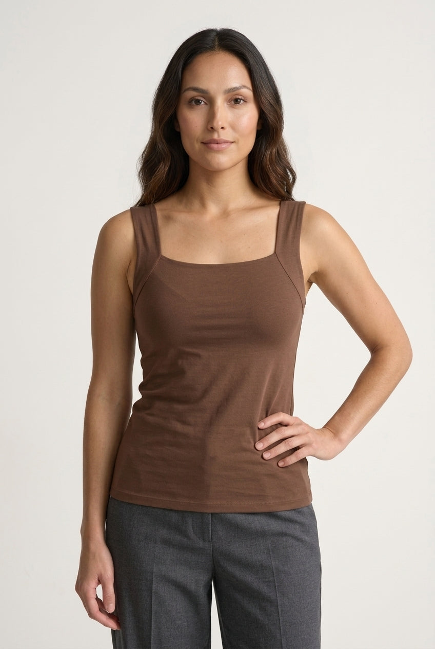 Comfortable Bra Tank Top for Women, Built-In Support Soft Breathable, for Summer, Everyday Wear & Casual