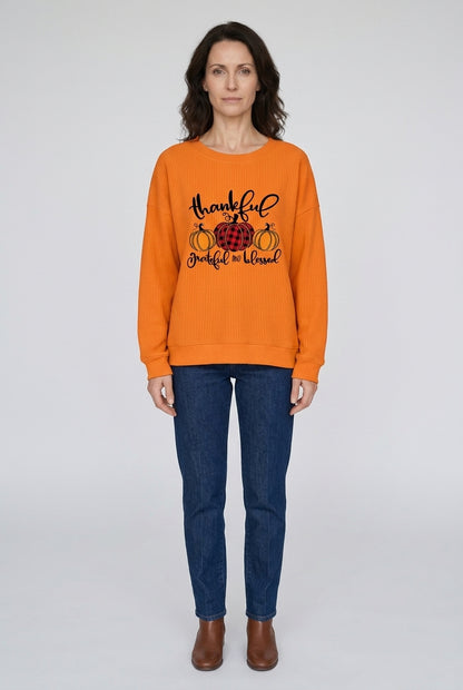Cozy Pullover Sweatshirt for Women, Soft Relaxed-Fit Long-Sleeve Graphic, for Fall, Holiday, Casual & Everyday Wear