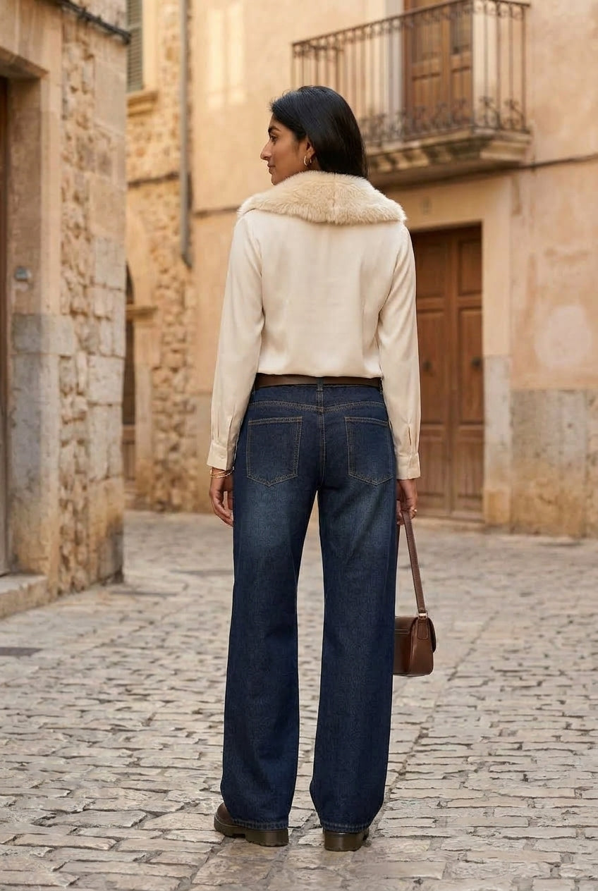Ullya | Vintage Baggy Straight-Leg Jeans
