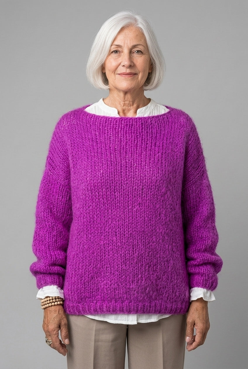 Capucine Lucia | Oversized Ribbed Knit Sweater