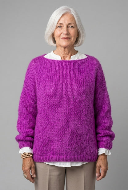 Capucine Lucia | Oversized Ribbed Knit Sweater