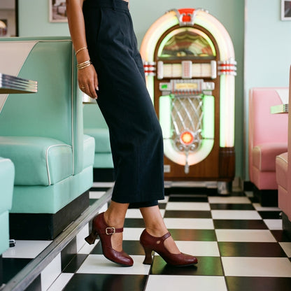 Eulalia | Brogue Buckle Loafer Heels