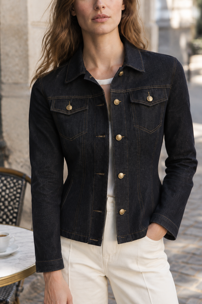 Anara | Vintage Patchwork Denim Jacket