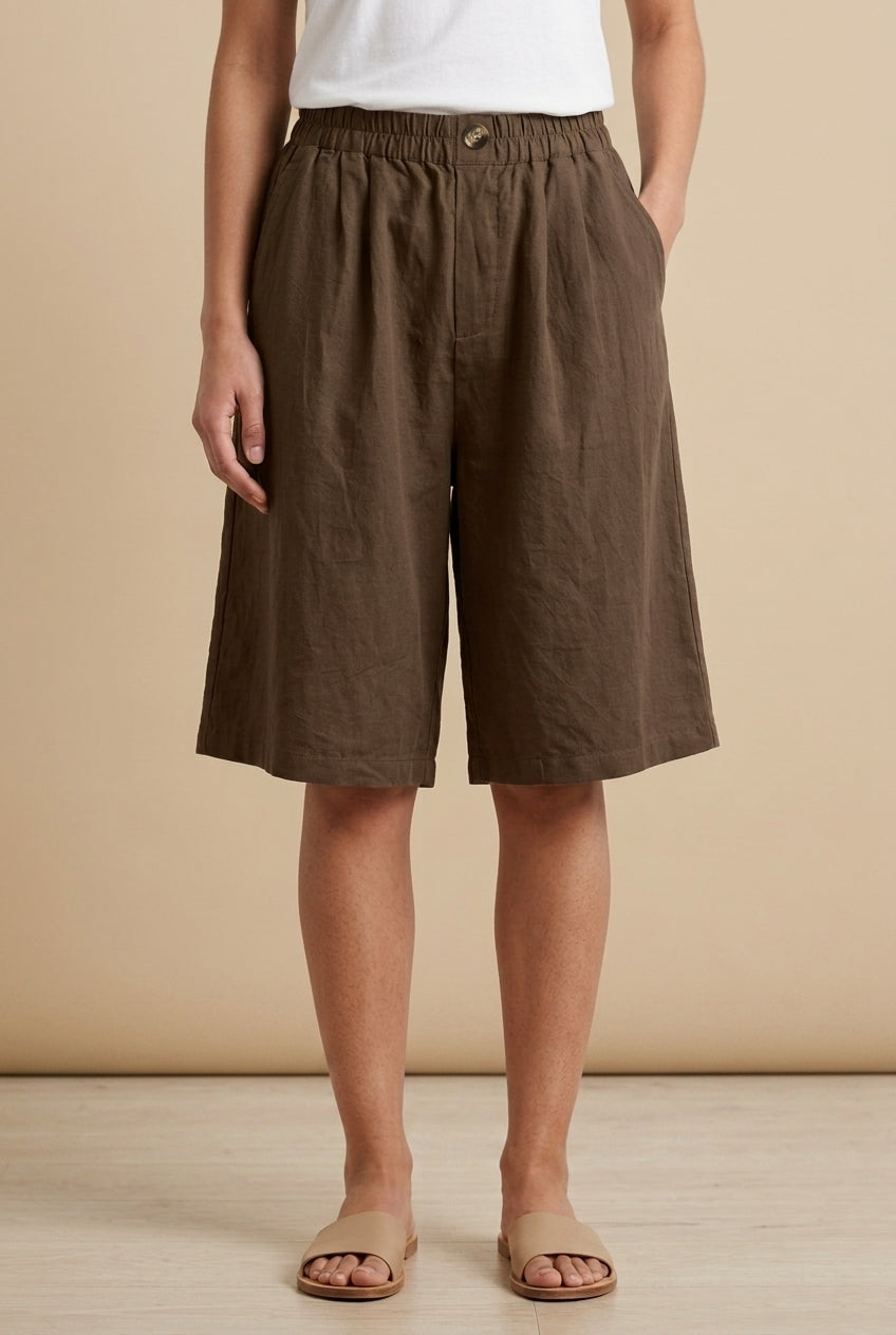 Casual Oversized Shorts for Women, Cotton Relaxed Fit Breathable Summer, for Beach, Weekend & Everyday Wear