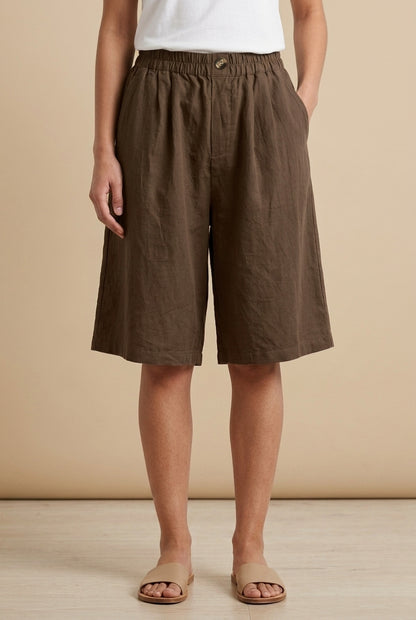 Casual Oversized Shorts for Women, Cotton Relaxed Fit Breathable Summer, for Beach, Weekend & Everyday Wear